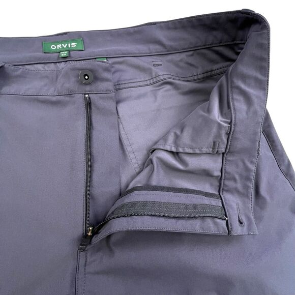 Orvis Tech Pants Mens 40x32 Gray Performance Hybrid Cargo Hiking Trails Trekking - Picture 5 of 12